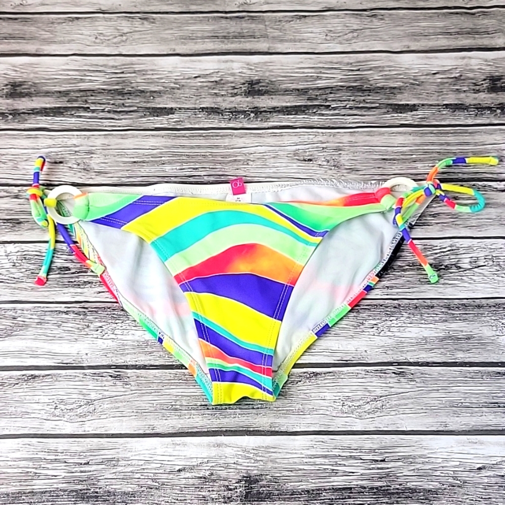 OP String side Tie Bikini Bottom sz M 7-9